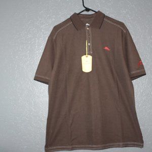 (New)  Medium Espresso Tommy Bahama TheEmfielder Polo